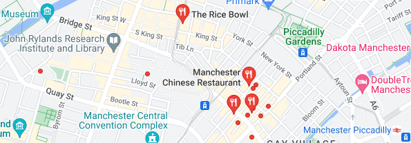 map showing local search results